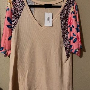 Sold elsewhere*** NWT Boutique waffle tee
